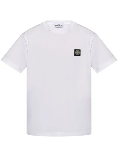 Stone Island Slim Fit Jersey T-shirt Clothing In White