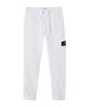 Stone Island Slim-fit Joggers With Elasticated Waistband In White