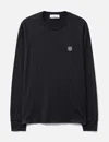 Stone Island Slim Fit Long Sleeve T-shirt In Black