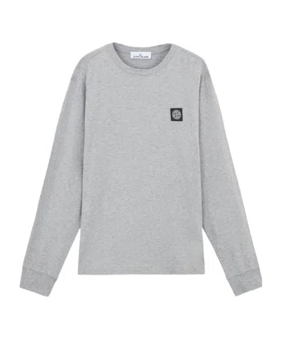 STONE ISLAND SLIM FIT LONG SLEEVE T-SHIRT WITH COMPASS PATCH