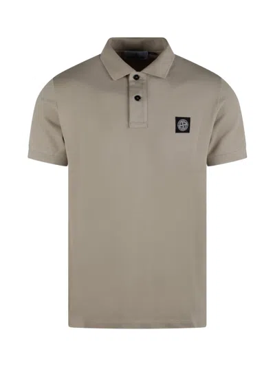Stone Island Slim Fit Polo In Neutrals
