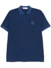 Stone Island Slim Fit Short Sleeve Polo In Blue