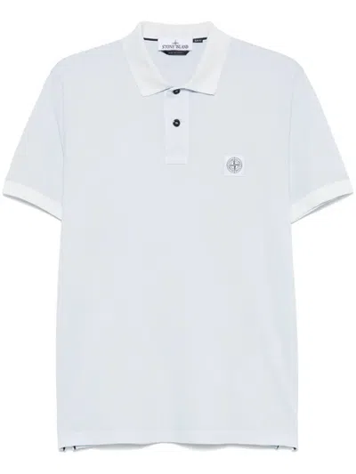Stone Island Slim Fit Short Sleeve Polo In Blue