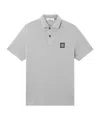 Stone Island Slim-fit Short-sleeve Polo Shirt With Compass Patch In Gray