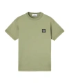 Stone Island Slim-fit Short-sleeve T-shirt With Compass Patch In Green