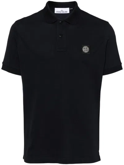 STONE ISLAND SLIM FIT STRETCH COTTON PIQUÉ POLO SHIRT
