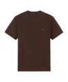 Stone Island Slim-fit T-shirtwith Compass Logo Patch In Brown