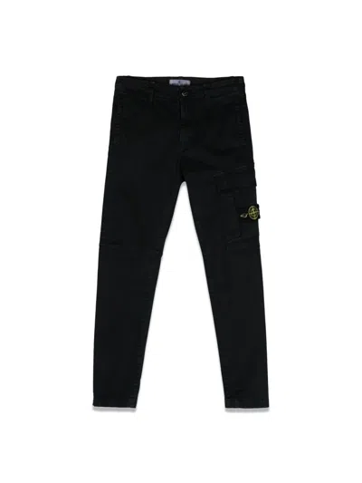 Stone Island Slim Pants In Black