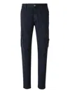 Stone Island Cotton Trousers With Logo In Black