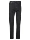 Stone Island J100007 Stretch Black Denim-rinsed Jeans In Black