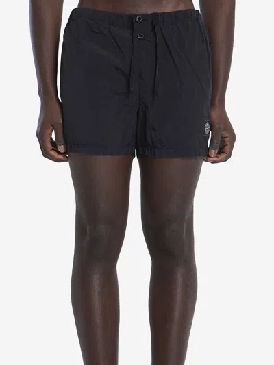 Stone Island Slim Swim Trunks In Black
