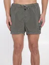 Stone Island Slim Swim Trunks In Green