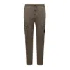 Stone Island Tailored Slim Trousers With Cargo Pocket In Green