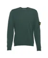 Stone Island Smooth Knit Pullover In Green
