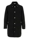 Stone Island Stretch Polyester Jacket With Hood And Pockets In Black