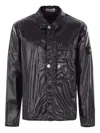 Stone Island Snap-button Patch-pocket Jacket In Black