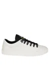 Stone Island Logo-patch Leather Low-top Sneakers In Beige