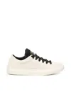 Stone Island Suede Sneakers With Iconic Logo Tag In Black