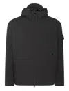 Stone Island Soft Shell Padded Jacket With Waterproof And Windproof Membrane In Black