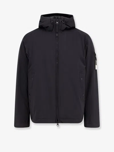 Stone Island Soft Shell-r E.dye® Technology Jacket In Black