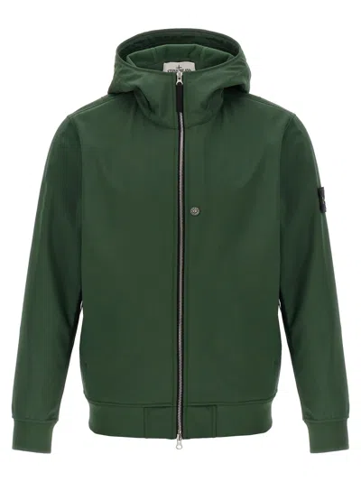 STONE ISLAND SOFT SHELL-R E.DYE®TECHNOLOGY JACKET