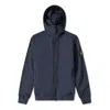 Stone Island Soft Shell-r Hooded Jacket 'navy' In Blue