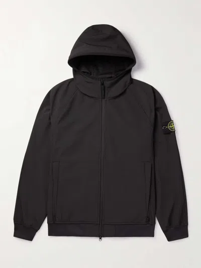 Pre-owned Stone Island Soft Shell-r Jacket In Black