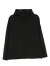 Stone Island Hooded Jacket Hand Pockets In Black