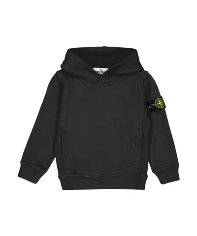 Stone Island Solid Black Pullover Hoodie