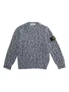 Stone Island Speckled Crew-neck Sweater In Gray