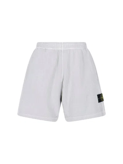 Stone Island Sport Shorts "compass" In Gray