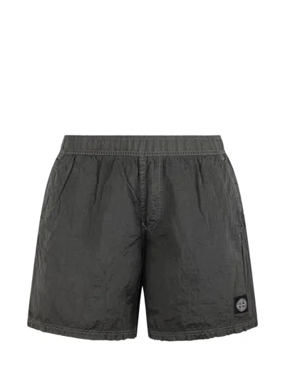 Stone Island Sports Swim Shorts In Green