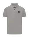 Stone Island Logo Cotton Polo Shirt