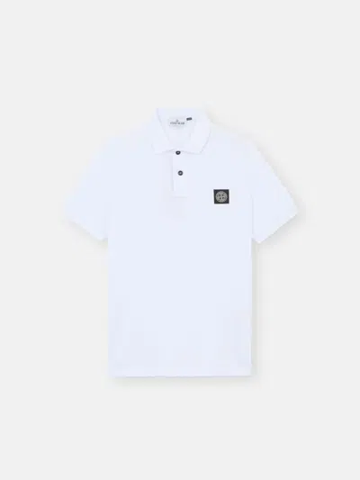 Stone Island Ss Polo In White