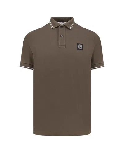 Stone Island Ss Polo In Brown