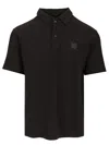 Stone Island 2200205 Organic Cotton Jersey 'fissato' Effect In Black