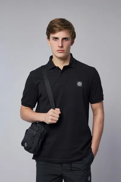 Stone Island Ss Polo In Black