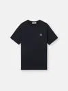 Stone Island Compass Patch Cotton Jersey T-shirt Clothing In Black