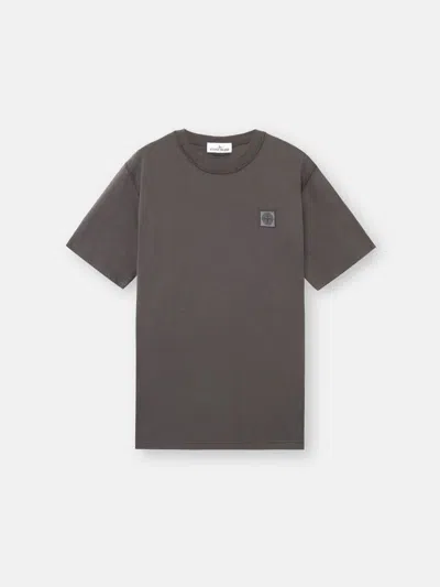 Stone Island Ss T-shirt In Brown