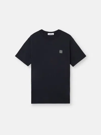 Stone Island Ss T-shirt In Black