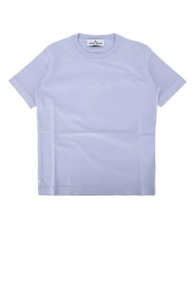 Stone Island Kids' Ss T-shirt In Blue