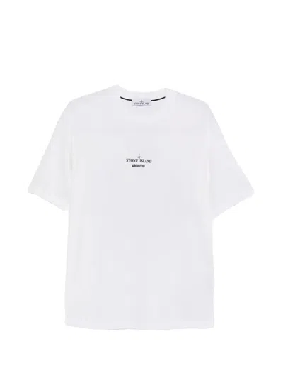Stone Island Ss Tshirt In White