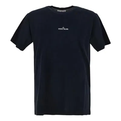 Stone Island Stamp Back Logo T-shirt 'navy Blue' In Multi