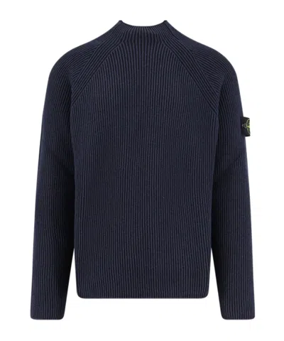 STONE ISLAND STAND COLLAR PULLOVER