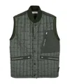 Stone Island Stella Quilted Padded Gilet In Green