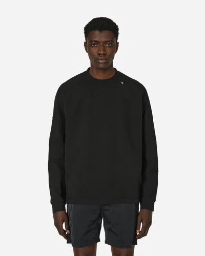 Stone Island Stellina Cotton-blend Sweatshirt In Black
