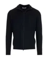 Stone Island Stellina-motif Cardigan In Black