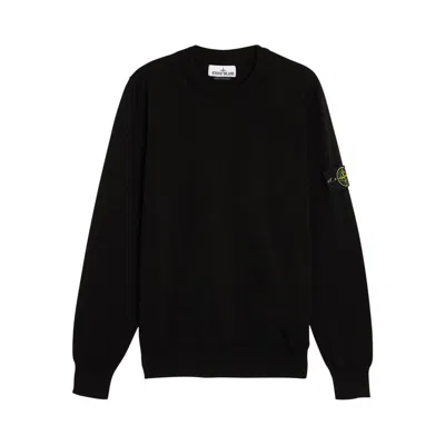 Pre-owned Stone Island Stocking Stitch Sweatshirt 'black' | Men's Size L