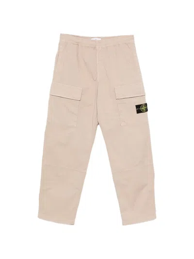 Stone Island Cargo Trousers In Neutral