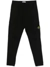 Stone Island Compass-badge Cargo Pants In Black